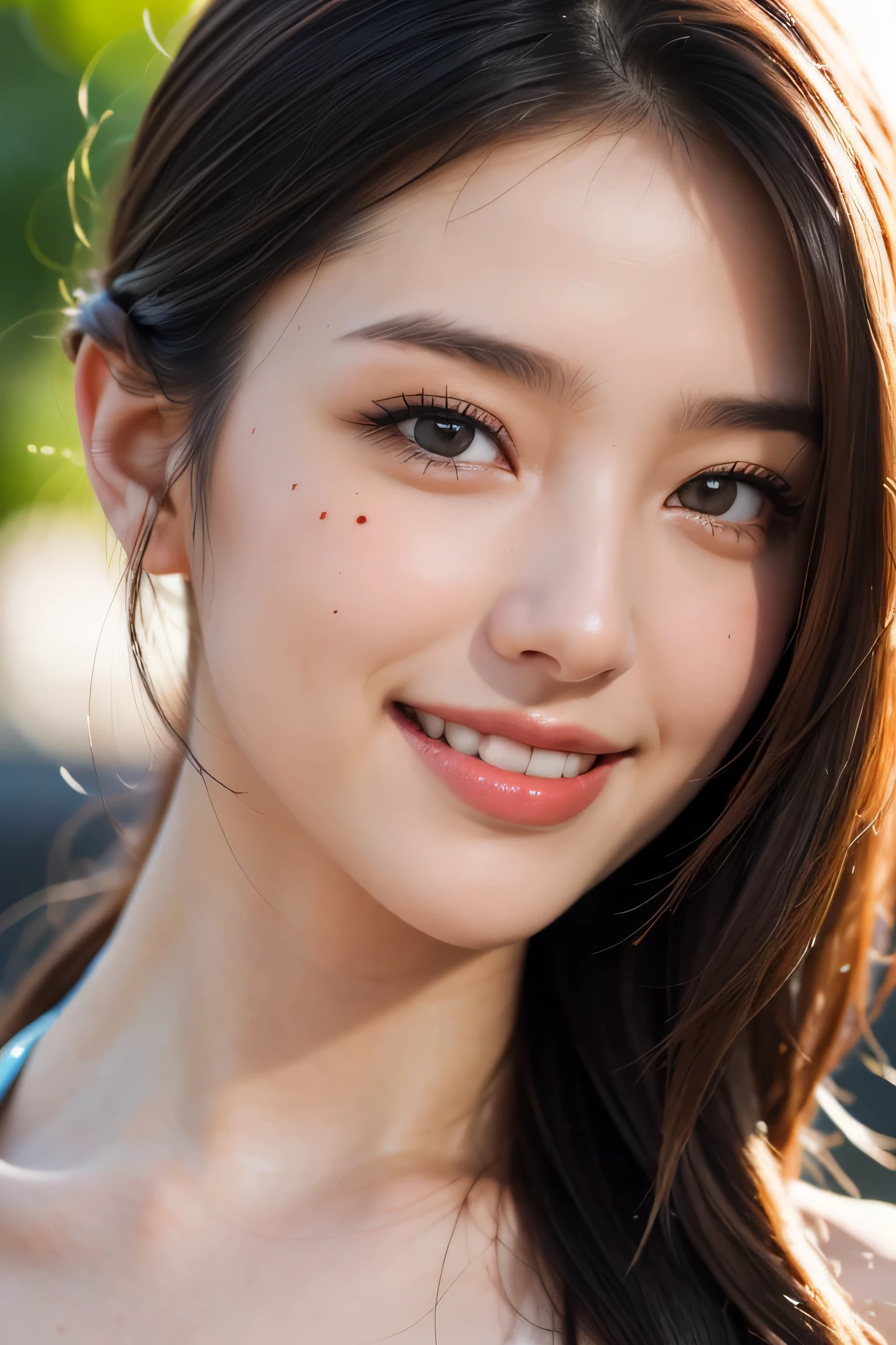 8K UHD,RAW photo,beautiful japanese girl, (real person: 1.3), (High resolution:1.4),
(be familiar with: 1.5),(realistic:1.7),
masterpiece,RAW photo,art portrait photography,real person,RAW photograph,超High resolution,photorealistic,highest quality,(high be familiar with skin,Skin details),visible pores,shiny skin,masterpiece,Unbelievably_disorganized,finely,Colorization, very delicate and beautiful,extremely be familiar with 8K
wallpaper,8k high resolution,film grain,Digital single-lens reflex camera,beautiful girl with beautiful details, (looking at the viewer),professional photography lighting,extremely be familiar with eyes and face, Beautiful eyes in every detail,analog style,pay close attention to detail,blush,Cute and playful,adorable,light bangs,mole, (Brilliant and colorful:1.1),Straight teeth,(smile,bikini,cowboy shot:1.4)