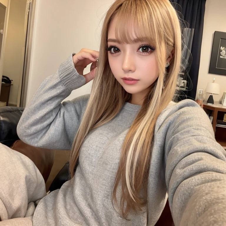 Best quality master piece, 1beautiful girl, blond hair,