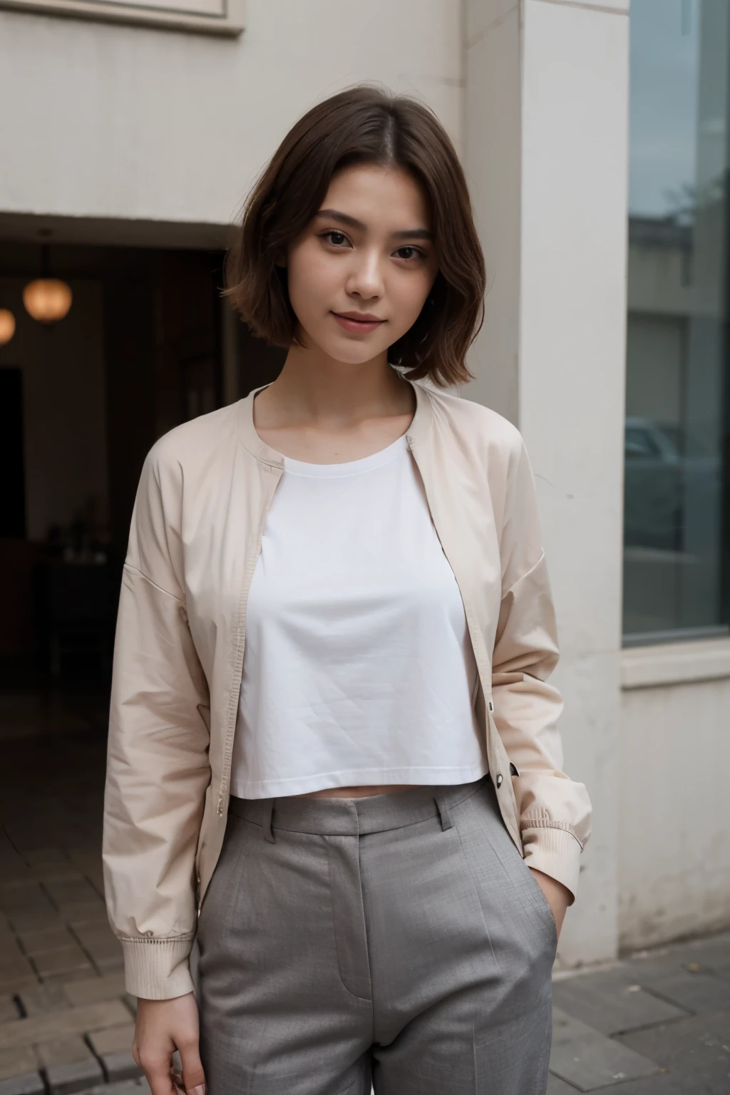 (jaket、The shirt:1.5)