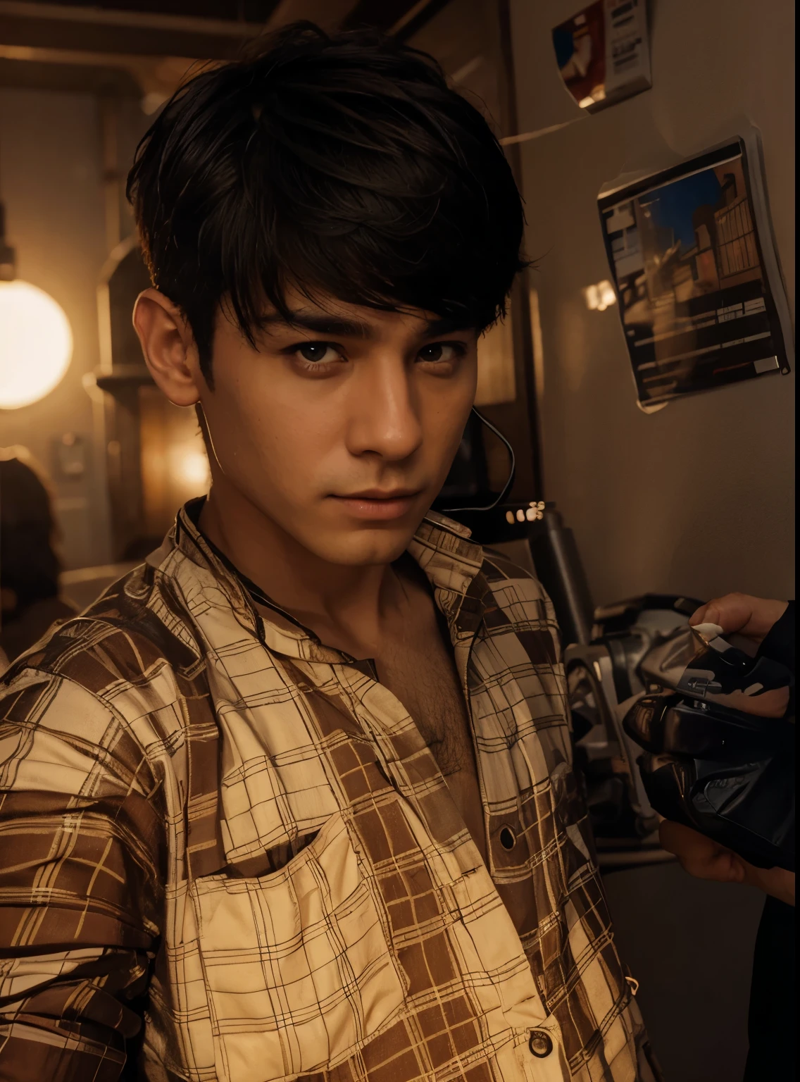Change background cyberpunk handsome boy realistic face. 8k ultra realistic