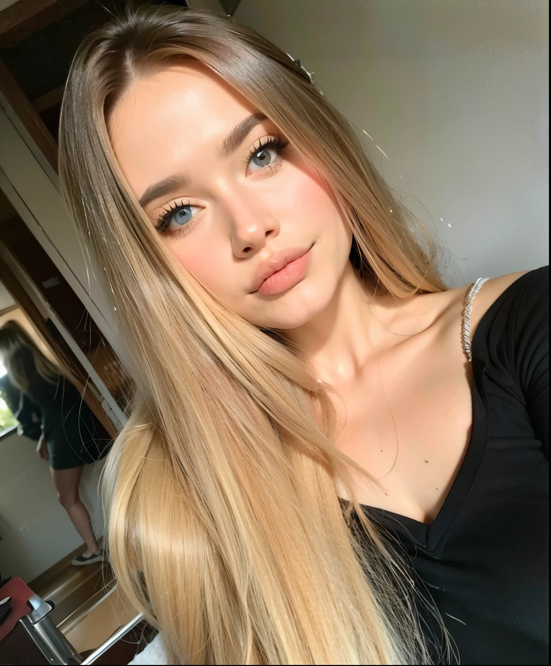Mujer arafed con cabello largo rubio y ojos azules posando para una foto, Novia rusa, 18 years old, 19 year old girl, Chica ucraniana, Anna Nikolanova alias Newmilky, hermosa chica rubia, angelina stroganova, Anastasia Ovchinnikova, Brunette girl, Yelena Belova, Dasha Taran
