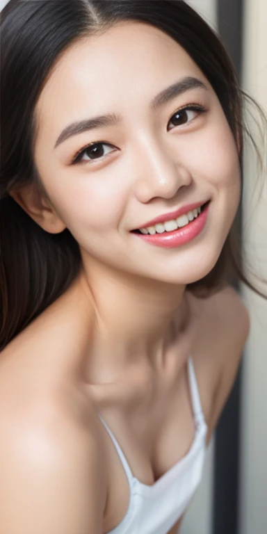Neat female college student, small person, (long white silk camisole, white panties), outside the playground, (slim, small, flat, small), realistic, detailed, skin texture, ultra detailed, delicate sexy clavicle, smile, super detaileded face, detaileded lips, detaileded eyes, double eyelid, 10 year old girl