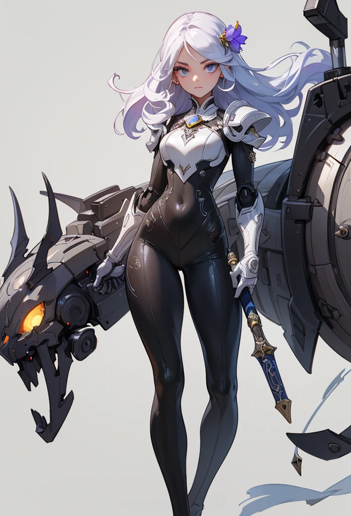 centaur, nipples,
(masterpiece, top quality, best quality, official art, beautiful and aesthetic:1.2), (digital art:1.3), Painted, matte painting, color contrast, dark shadows, woman, (long white pink gradient hair), face profile, (simple colorful background:1.4), 1mechanical girl, portrait, ornaments, neon, machanical limbs,(mechanical vertebra attaching to back),(mechanical cervial attaching to neck),(wires and cables connecting to head), intricate, ((simple red background)), blue hair highlights, very delicated hair details, half white half pink hair, a lot of beautiful vibrant pink hair highlights , very beautiful pink eye,
<lora:centaurConcept_V1:1>