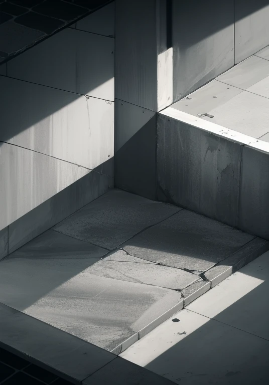 gray concrete island,dark