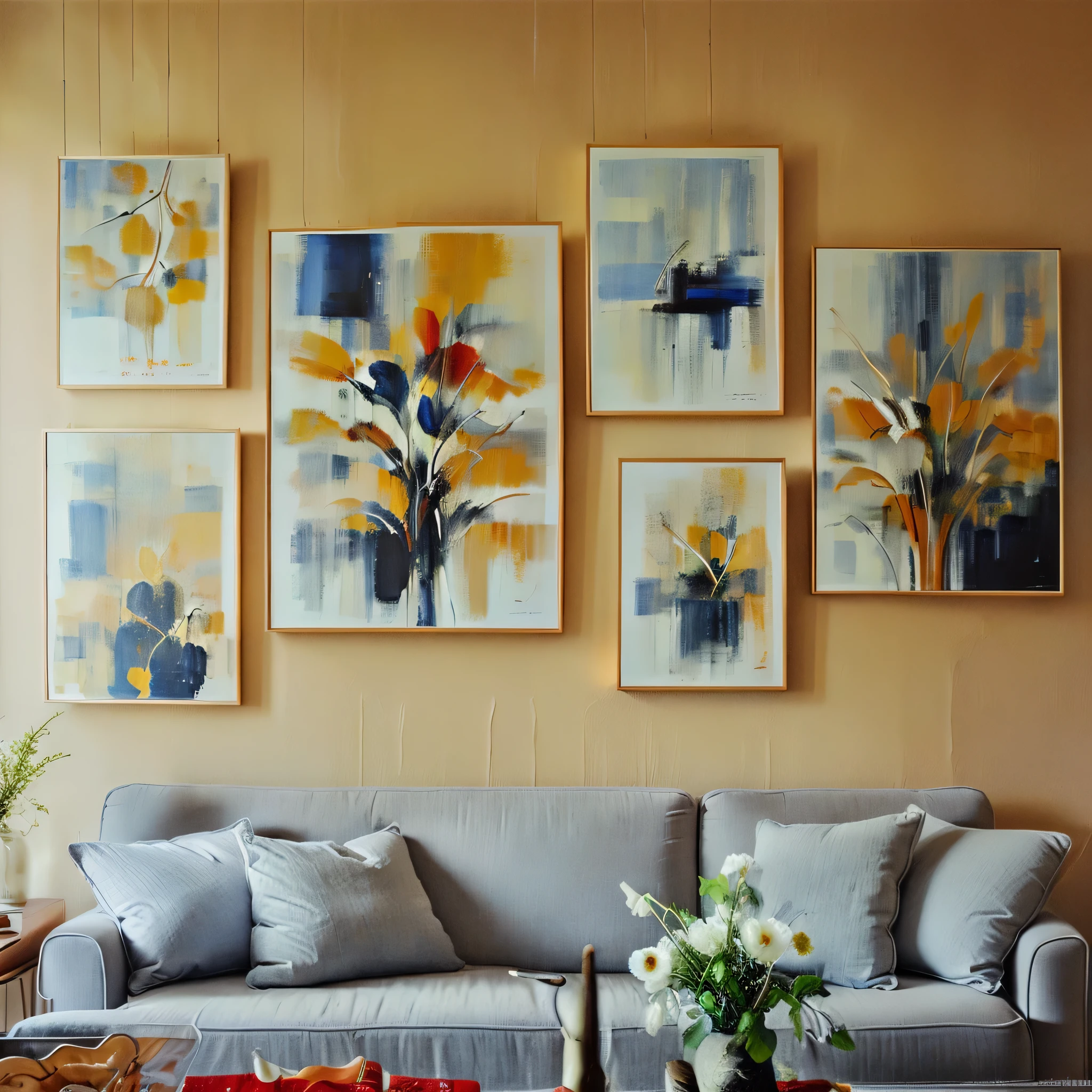 photo of art on wall, 