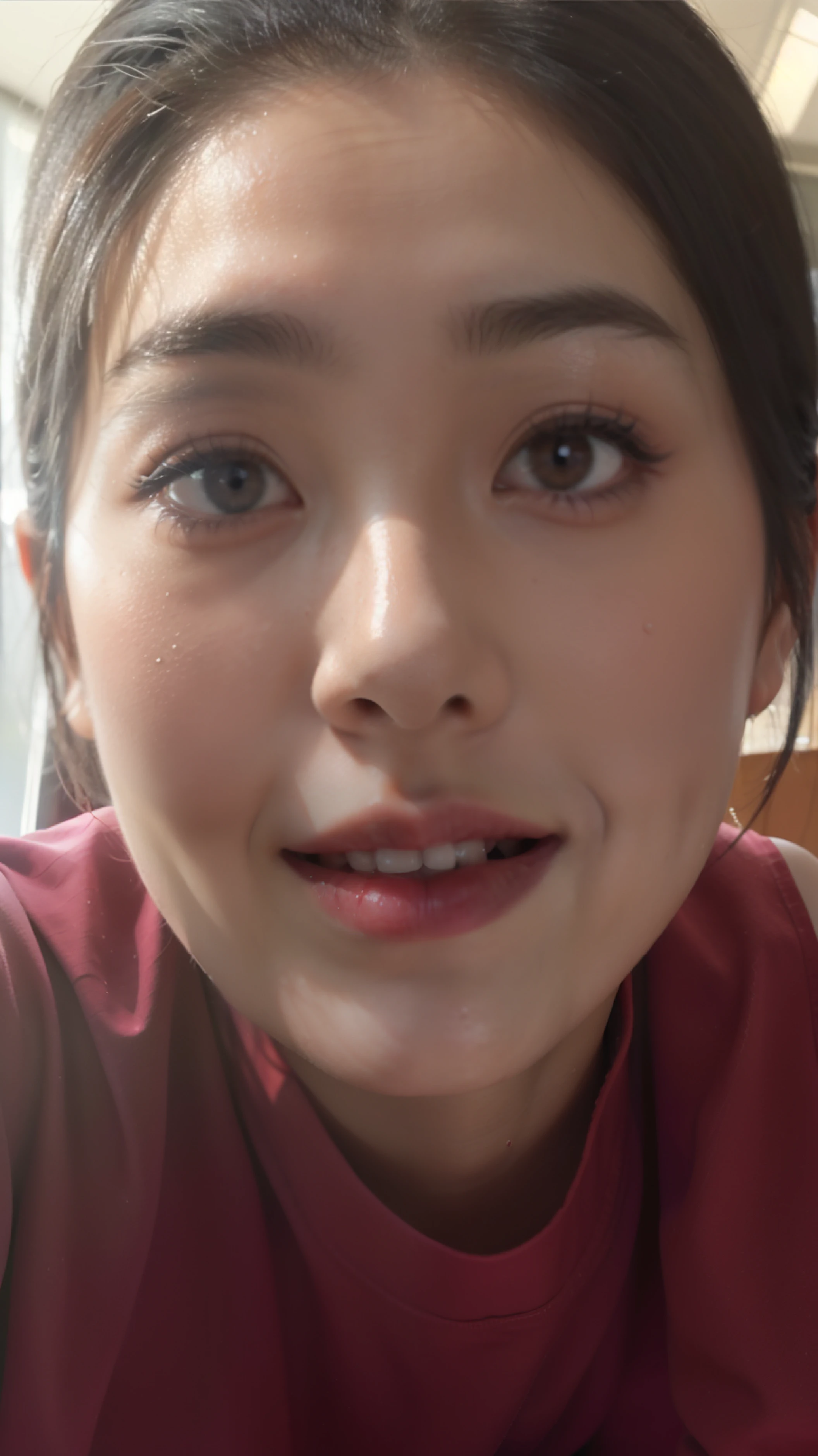 real image、realistic black hair、straight hair、short hair hair、very short hair With a round face、drooling eyes,、I was laughing so hard I couldn't help it'It can not be helped'It is inevitable'invisible.、Open your mouth and laugh out loud.、narrow eyes、no makeup、advice high school girl、16 years old、slender body、muscular body、Young thighs、Full Big、vaginal、、vagina、Japanese Le Body Esbian、body is very flexible. school uniform、white blouse、No bra, No underwear, red ribbon、plaid skirt、the skirt is very short.、My body is drenched in sweat. open leg pose、Rhythmic gymnastics poses、stand on one leg、Targets that open more than 300 degrees、show off your crotch.、exposed crotch、very smiling. With background、classroom、windows、blackboard