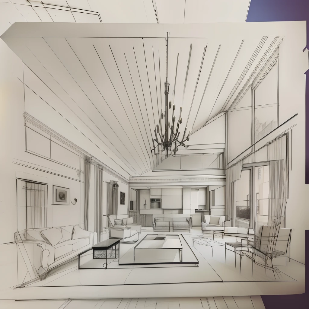 Picture of a living room with sofa and table, 2 - point perspective, 1-point perspective, 2 point perspective, 3 d point perspective, point perspective, 3-point perspective, multiple point perspective, 3 point perspective, single point perspective, Concept map, architectural concept, two-point perspective, Architectural sketch, architectural concepts, two point perspective