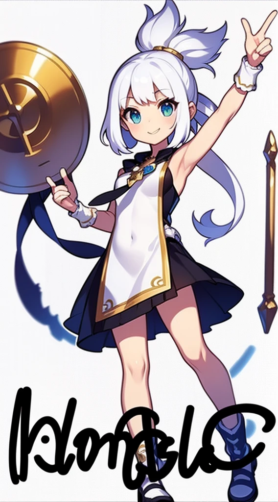 solo woman, (((blurry background, white background))), character focus, fantasy clothes, standing, character design, pub, bar, full body, clerk, salesperson,