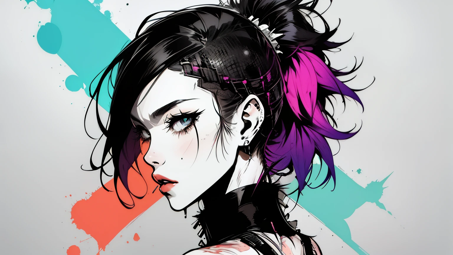 Beautiful Punk Woman