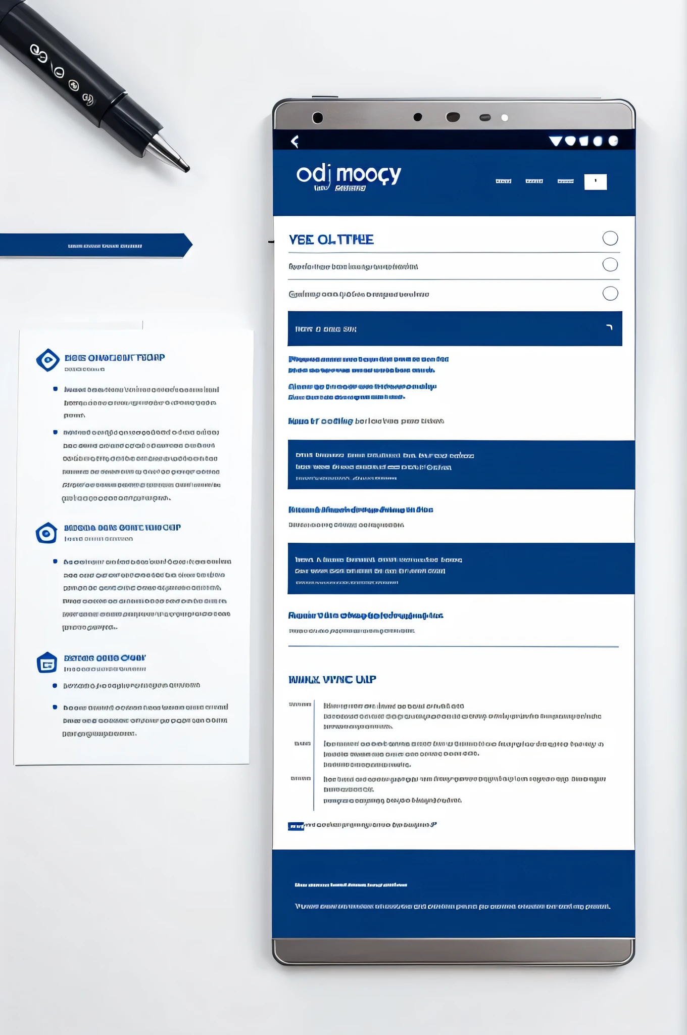 detailed mock up to a web agency