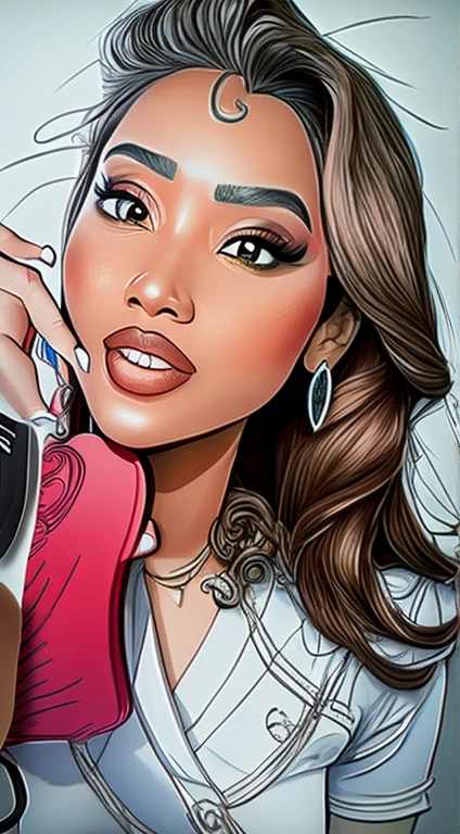 Transformar a foto em um desenho Preto e branco, made with HB and 6B pencils, professional sketch