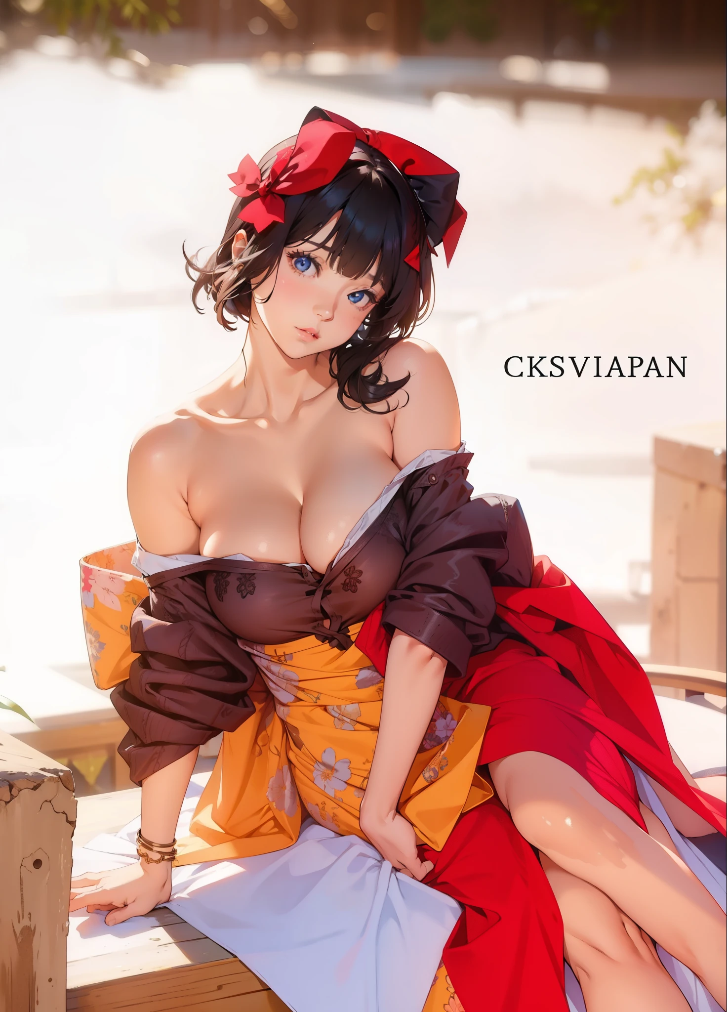 girl、nsfw, cleavage、