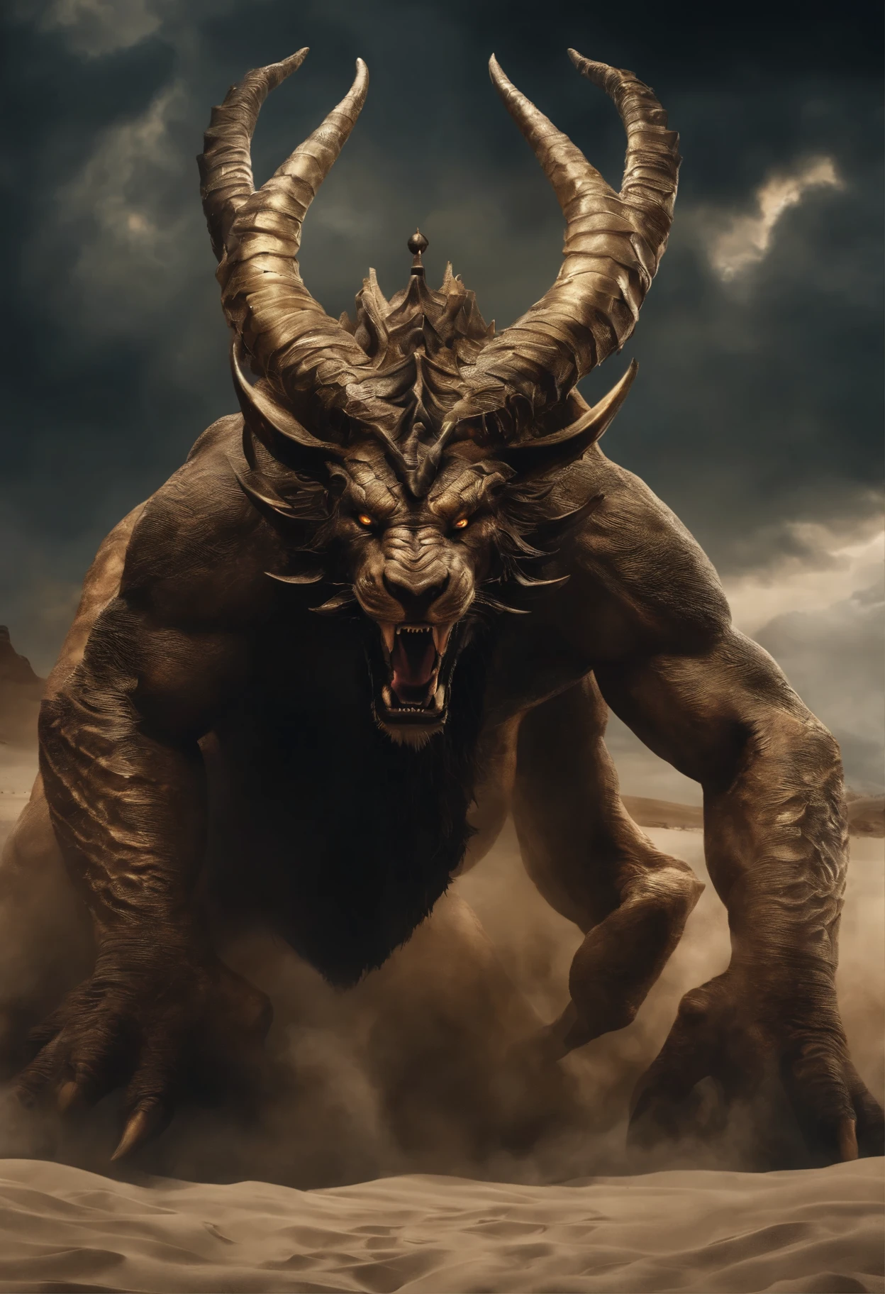 And I stood on the sand of the sea and saw a beast coming out of the sea with seven heads and ten horns, and on his horns were ten diadems, and blasphemous names on his heads. And the whole world marveled, watching the beast, and worshipped the dragon, who gave strength to the beast, and worshipped the beast, saying: Who is like this beast, and who can fight with him?