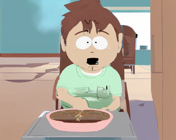 Eric Cartman eating poop on Room