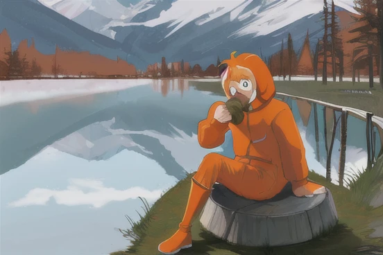 Kenny McCormick eating Poop on Lake 