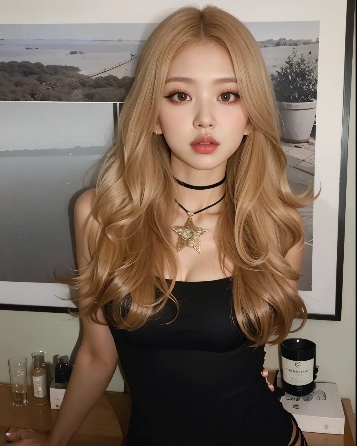 Mulher loira em lingerie branca posando em um espelho, Parque Roseanne do Blackpink, Heonhwa Choe, Menina coreana jovem bonita, TaeJune Kim, com longos cabelos loiros, Menina coreana jovem bonita, com longos cabelos brancos, Mulher sul-coreana bonita, Menina coreana, Jinyoung Canela, Ana Takamaki, Jaeyeon Nam, com longos cabelos brancos, em linho