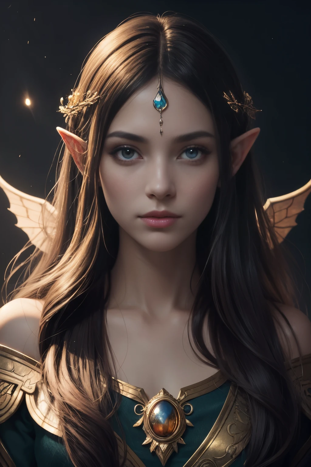 (Best quality, 4k, High-resolution, Masterpiece:1.2), Ultra-detailed, Realistic, Radiant lighting, Epoch Elves, Portraits, Fantastical colors, Fine art, Ethereal beings, Dreamlike, Whimsical creatures, Detailed facial features, Glowing eyes, Elven beauties, Ethereal glow, Mythical creatures, Harmonious composition, Dazzling colors, Stunning visual effects, Otherworldly appearance, Mesmerizing artistry, 