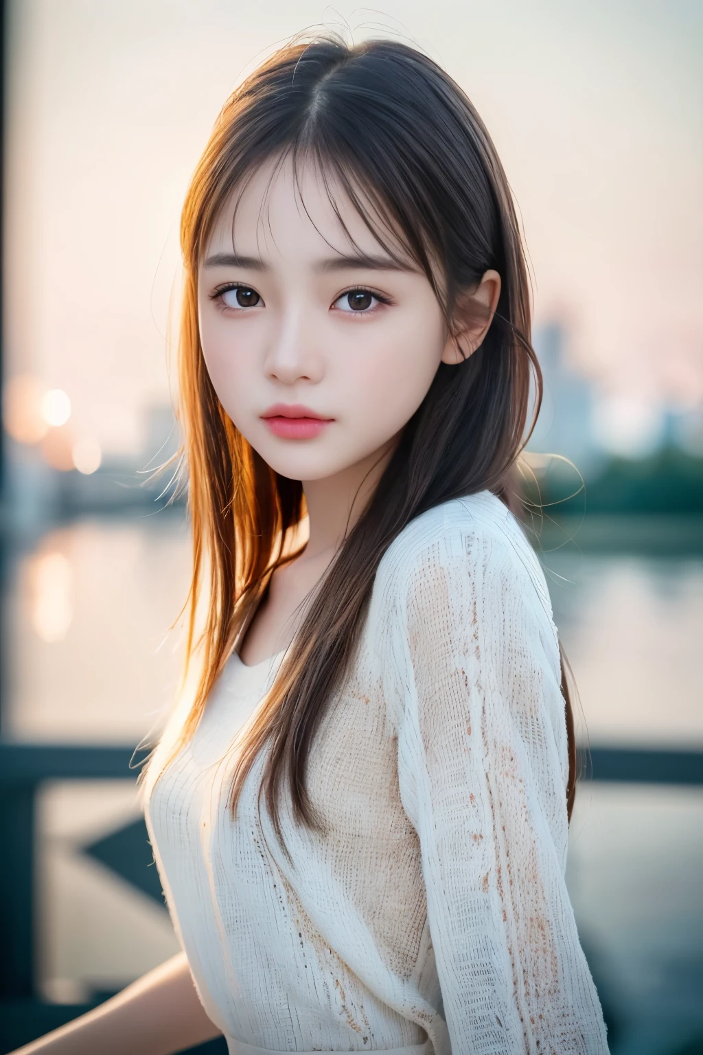 1 girl, (best quality: 1.1)、(highly detailed skin), (best quality:1.0), (ultra high resolution:1.0) ,(realistic photo:1.0), (Super detailed:1.0), (8K, Raw photo:1.1),