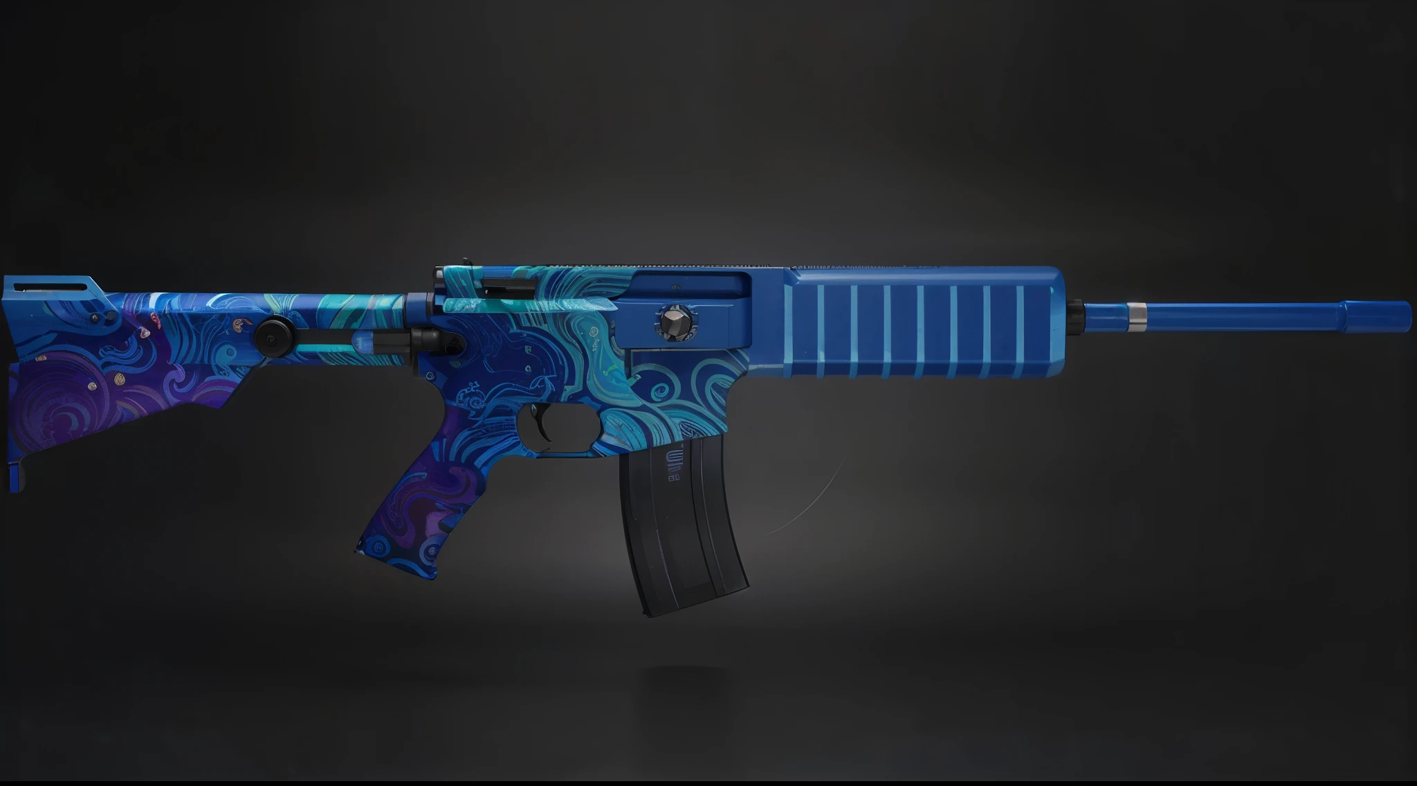 Wt Ui N4a1, gun, customized sea waves