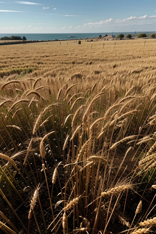 Sea wheat field eggs