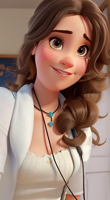 Uma mulher, estilo disney pixar, alta qualidade, melhor qualidade