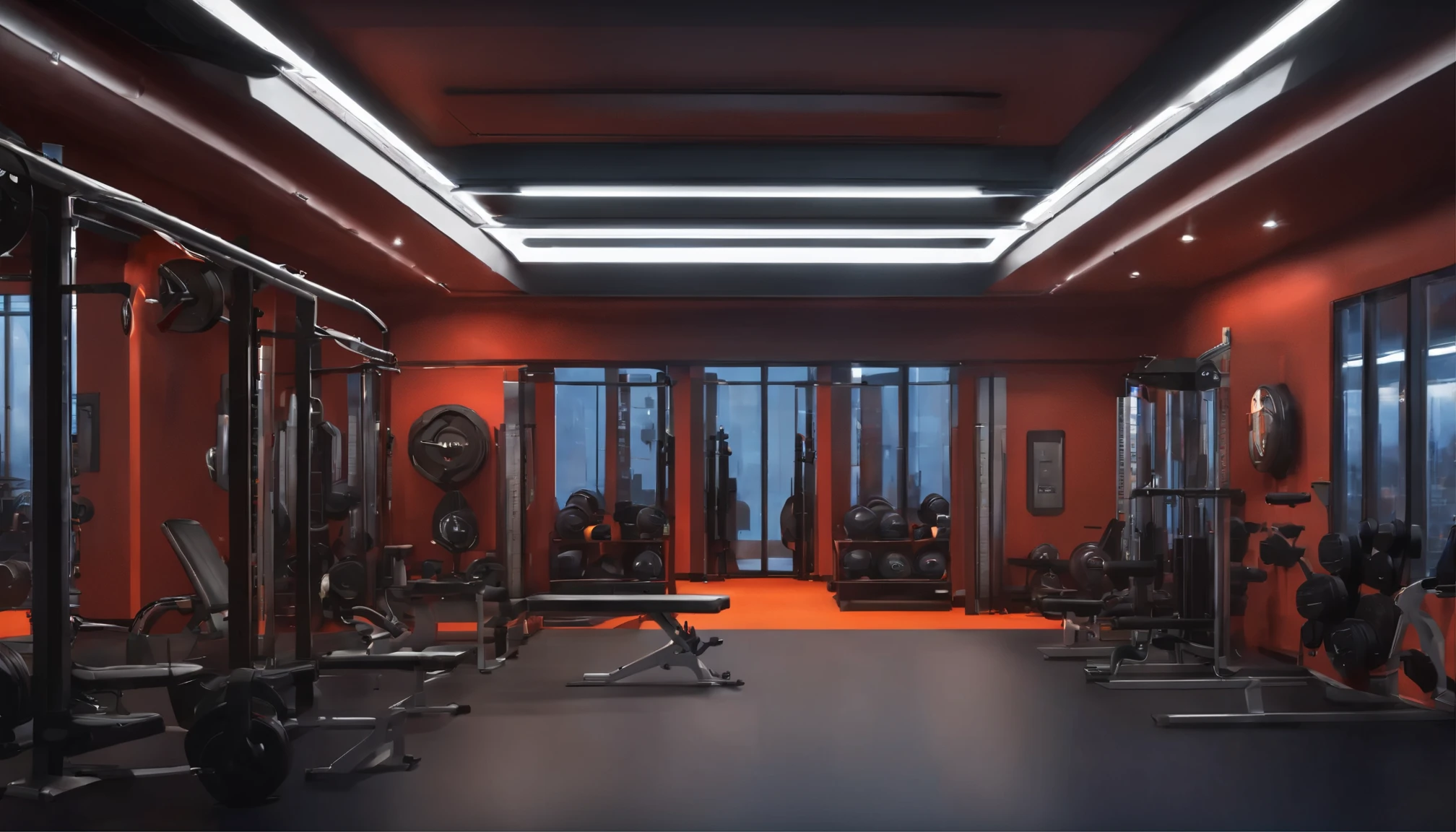 weight room,estilo anime