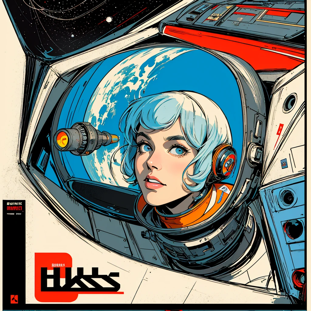 32k,highest quality,Perfect One Woman,60's,70's,80's,old movie posters,universe,retro,vintage,bauhaus,abstract,Space Thriller Movie Poster,Futuristic,shape,OK,propaganda,war,