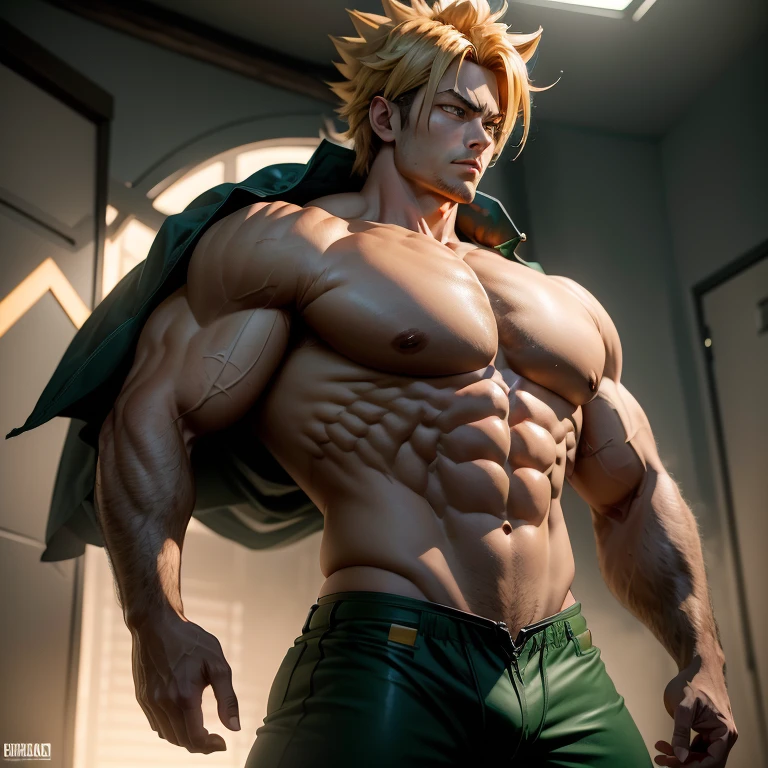 An Unconventional Depiction of Goku in a Green Arrow Suit, with Exaggerated Feminine Features (Best Quality, 4k, 8K, high resolution, Masterpiece: 1.2)

Goku, the renowned Saiyan warrior, dons an unexpected outfit – a green arrow suit. His muscular build is accentuated by the form-fitting attire, but what follows are features that diverge from the character's traditional masculine physique. Goku's chest bursts with an abundant amount of flesh, protruding as large, luscious breasts. Similarly, his bottom half exhibits an expansive derriere, adding to the