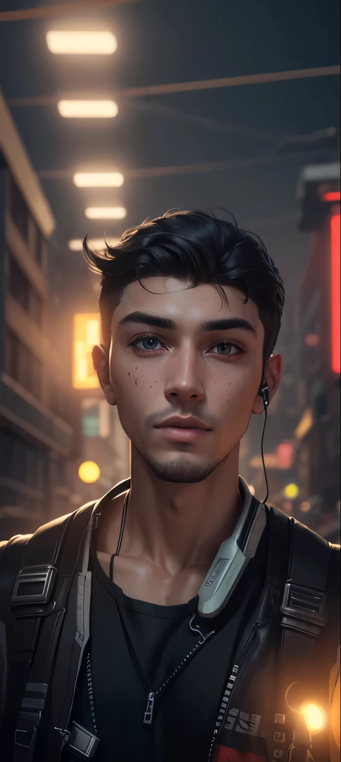 Change background cyberpunk handsome boy, realistic face,8k,ultra realistic