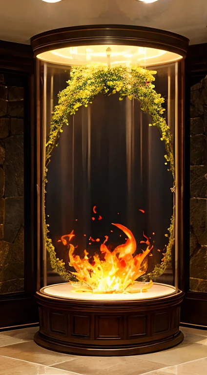 masterpiece,highest quality,high resolution,landscape,flame,water,earth