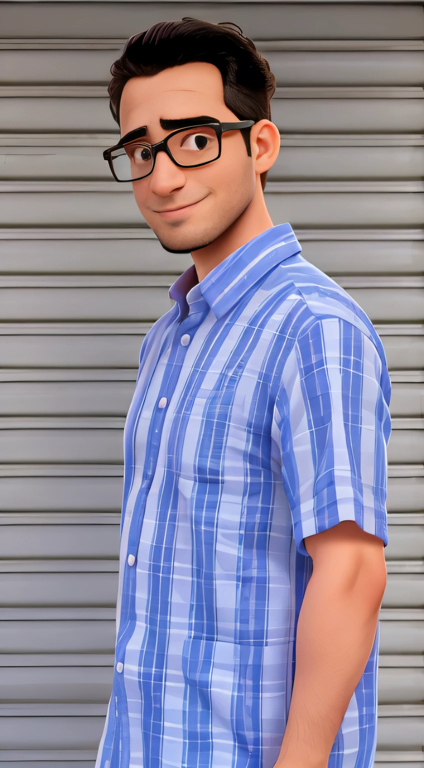 Man Doctor, Standing near the pharmacy, altamente detalhado, pharmacy scene, colorless glasses on your face, cabelo grisalho, cabelo de cor clara e grisalho, rosto arredondado, com papada, in street city
