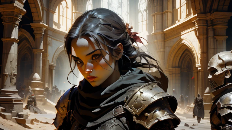 (best quality), Diablo IV, (1girl) rogue, video game, HDR,UHD,4k,3d
