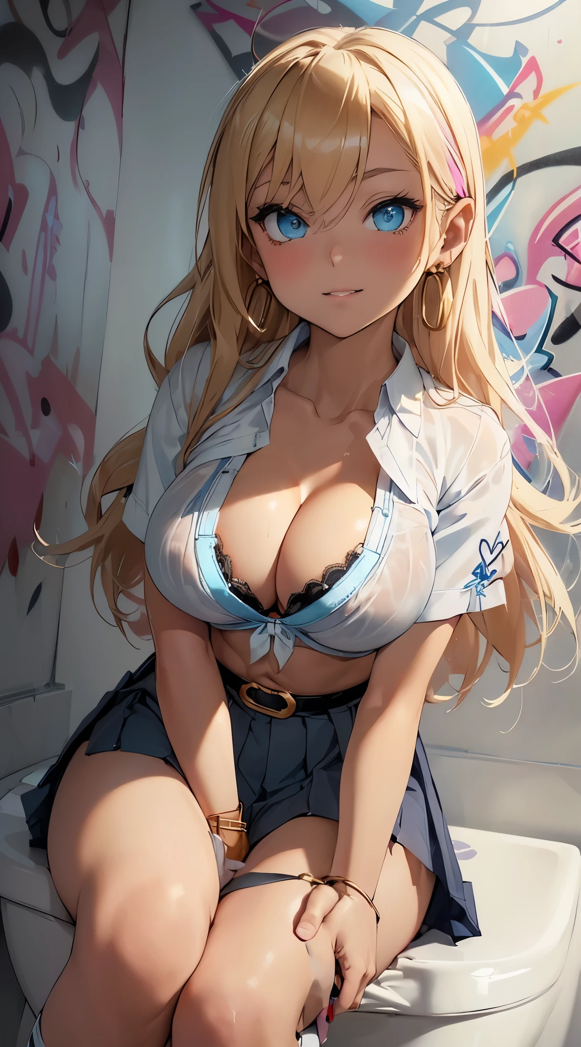 hand、black and blue sexy panties、