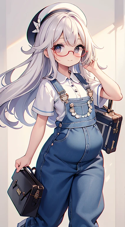 Boneca Mini viajante: Chame-a de Marina. Ela deve ter cabelo pequeno em tom multicolorido. Seus olhos devem ser grandes e expressivos, with long eyelashes and rosy cheeks. Sorriso delicado e branco. Marina must be dressed in overalls, sun glasses, Uma camisa, Camiseta, trousers and an ornate sailor's hat. She must carry travel accessories and a suitcase. Certifique-se de adicionar detalhes nas roupas, such as buttons and pockets, sapato bonito
Certifique-se de adicionar sombras, texturas e detalhes nos cabelos, roupas, Travel utensils, to make them even more adorable and charming. pregnant