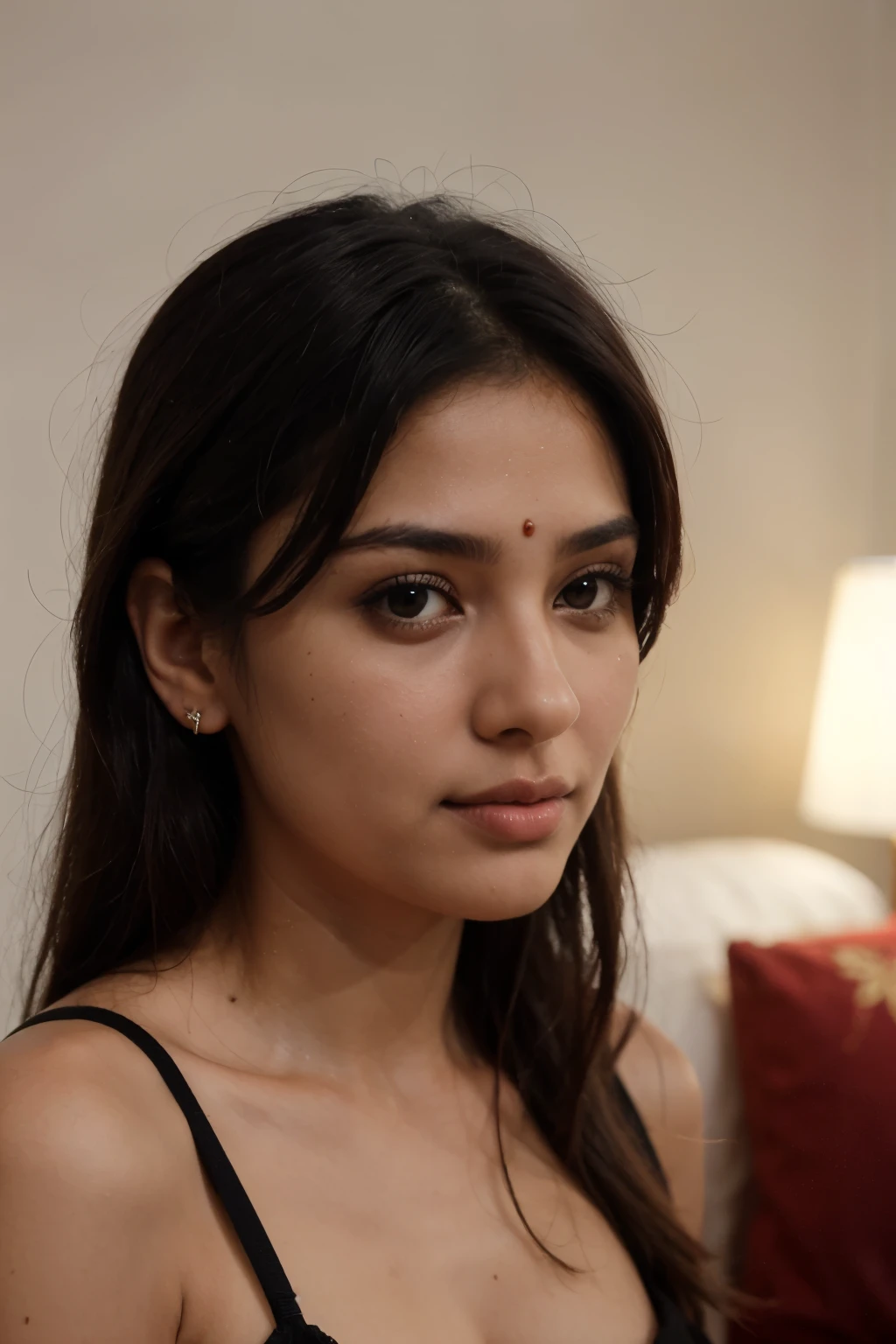 Morden Indian female with clear face
