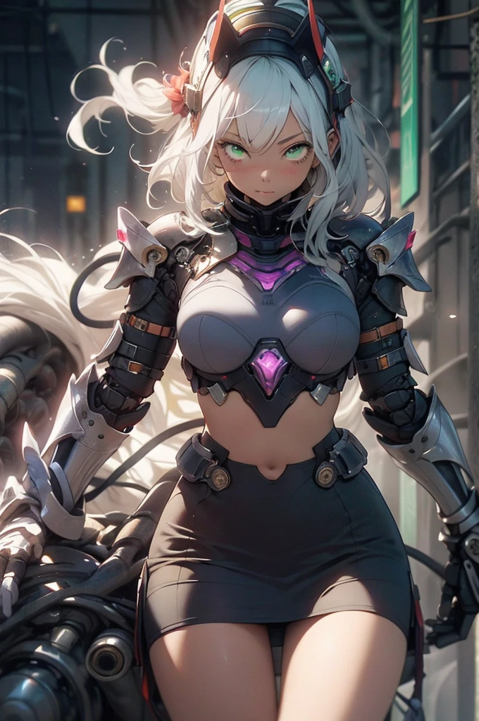 A girl sitting in a sci-fi world, (sits:1.4), (Thick stature:1.4), (Perfect Scale:1.4), (gold long hair:1.4), Red Eyes, HDR(high dynamic range), raytraced, nvidia rtx, Ultra Resolution, 虚幻5, Subsurface scattering, pbr texturing, Post-working, anisotropic filtering, depth offield ,maximum clarity and sharpness, multilayer textures, Albedo and Specular map, Surface coloring, Accurate simulation of photo-Material Interaction, octanerendering、two-tone illumination、Low ISO、white balance、trichotomy、large aperture、8K RAW、efficient subpixel、Subpixel Convolution、(glowing particles:1.4)、{{master masterpiece、best best quality、Extremely detailed CG、Unity 8k 壁纸、3D、cinematic Lighting、Lens glare}}、(skintight:1.1