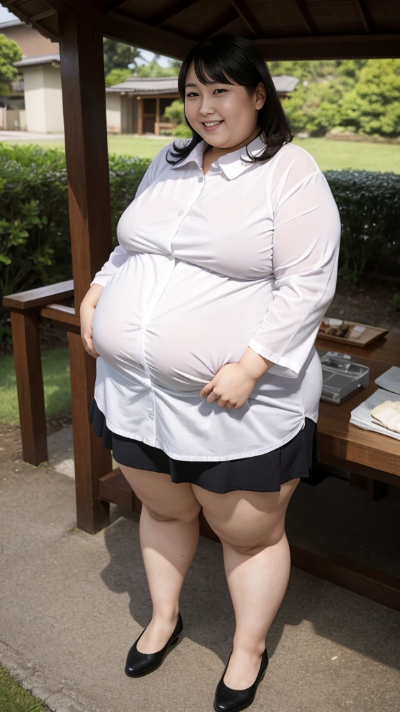 (((Photo Composition))), gravure, highest quality, Very detailed, Realistic, Very detailedskin, Perfect Anatomy, (Japanese MILF),80 years old, big breasts, Mature Woman, Sexy, Chromo White Skin, View your viewers,(((obesity))),Double chin,(Sagging breasts),((Big belly)),Thick arms,thick upper arms,Thick legs,fat girl,((Pussy juice)),long hair,Facial wrinkles,make up,garter ring,((wet skin)),(see through dress shirt),((brown hair)), from below,topless,open clothes, (1 boy and 1girl are having sex:1.1),(missonary position:1.1),,(vaginal penis),((creampie)),  intercourse with a man,(ferris wheel)