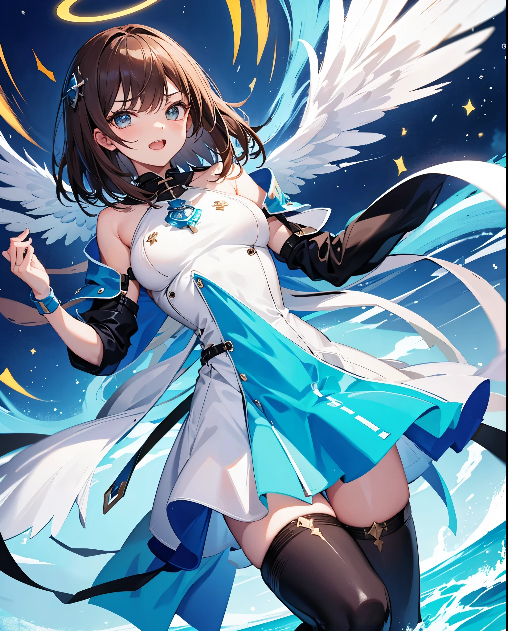 （（realistic illumination，top Quority，8K，tmasterpiece：1.3）），Clear focus：1.2，Bottom-up perspective，1个Giant Breast Girl，Perfect beauty：1.4，Slim abs：1.1，（（long and dark brown hair，The large：1.2）），blue skirts，（exteriors，during night：1.1），delicated face，二重まぶた，Reached，（are standing： 1.2），facing at the camera，Raise your legs high，legs are open，high high quality，tmasterpiece，超高分辨率，（realisticlying：1.4），RAW photogr，1girll，darkly，deep shading，cold light，spread their legs，Reached，Short blue skirt，White transparent panties，Bottom-up perspective