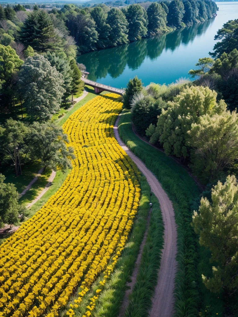 STYLE: flower photography, BREAK | SUBJECT: (a gorgeous colorful field full of different exotic flowers: 1.3), BREAK springtime at golden hour, BREAK | AESTHETIC: (cinematic: 1.3), hyper-real highly detailed, thematic background, Aerial perspective, BREAK | COLOR PALETTE: (RAW photo), BREAK | IN THE STYLE OF: national geographic