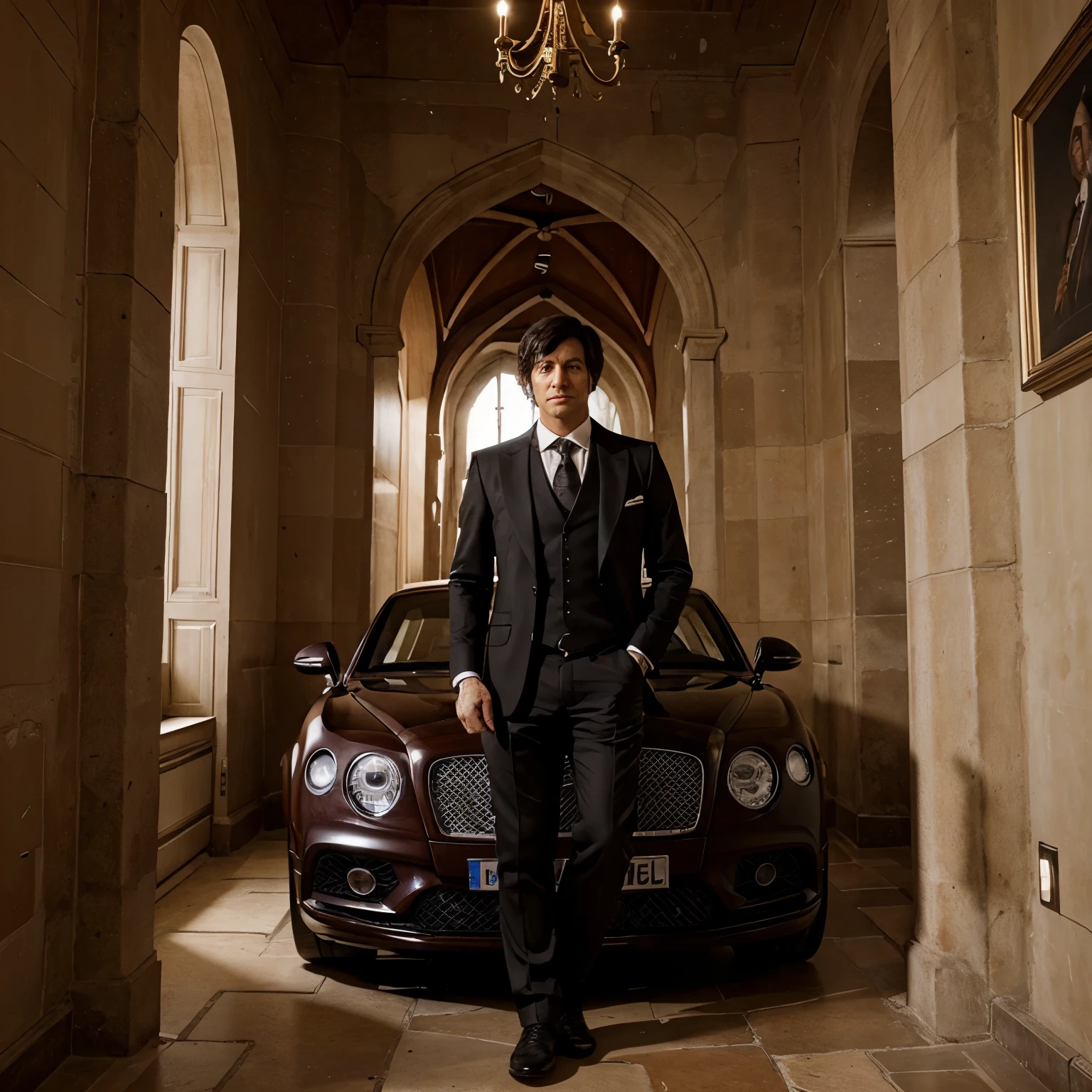 A rich man who is a doctor, he has Bentley, he is strong,  he lives in a castle