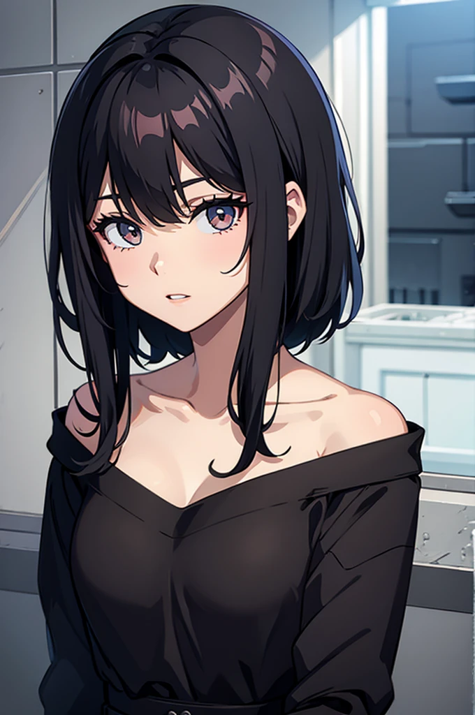 black hair