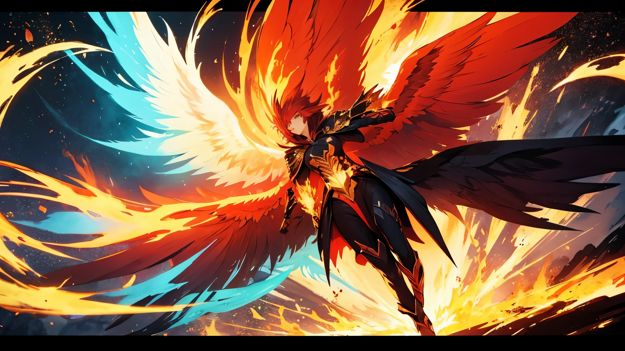 (low contrast ), colorfantasystyle phoenix