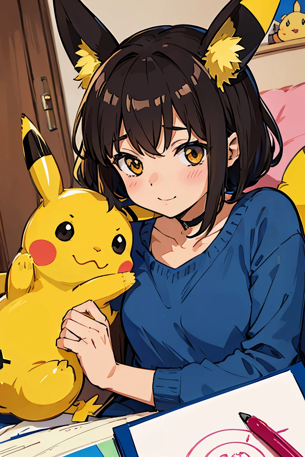 FAIT UN PIKACHU TROP MIGNION EN DESSIN ANNIME