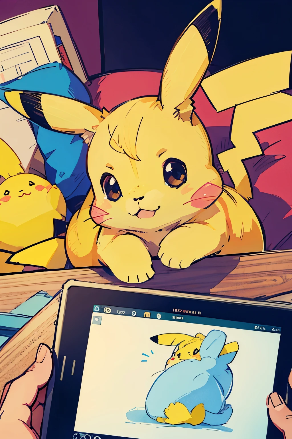 FAIT UN PIKACHU TROP MIGNION EN DESSIN ANNIME