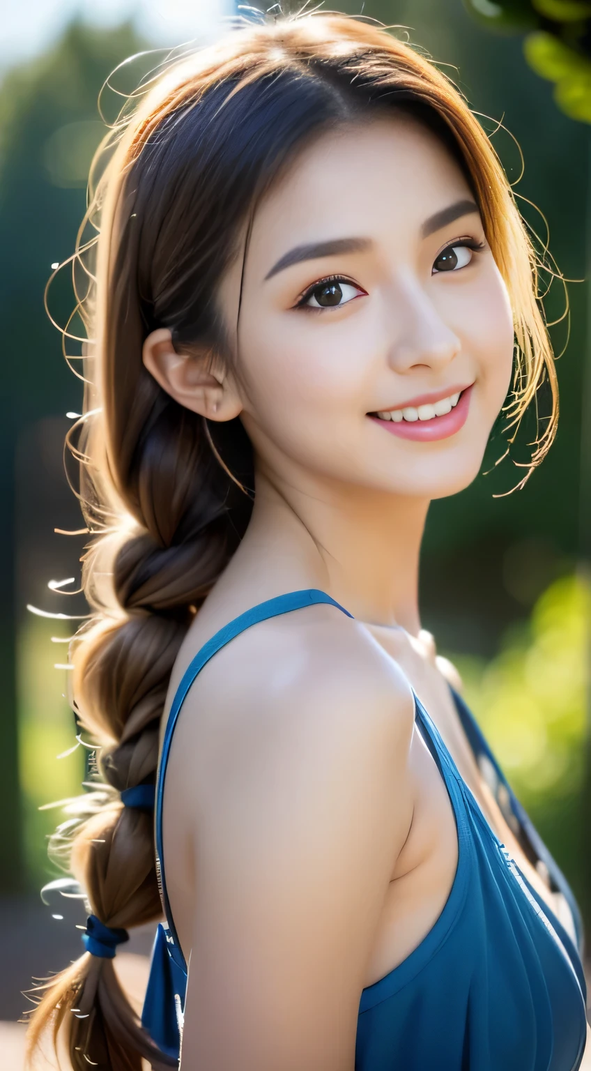 (masterpiece:1.3), (8k, Realistic, RAW Photos, Best image quality: 1.4), Very cute idols of Japan、(Random Hairstyles:1.2)、Cleavage:1.2、Highly detailed face、Attention to detail、double eyelid、Sharp focus:1.2、Beautiful woman:1.4、Light brown hair、highest quality、masterpiece、超A high resolution、(Realistic:1.4)、Highly detailed and professionally lit faces、Tight Bikini、Shoulder out、Natural Makeup、((Plump、whole body、Leg spread、Dimples、Photo studio、Lighting equipment is visible、))