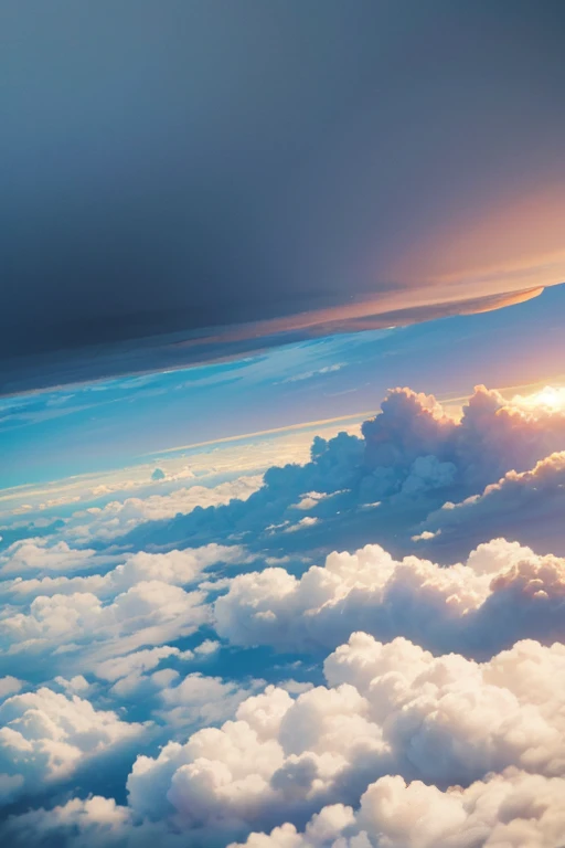 There is a plane flying high in the sky through the clouds, Fly over the clouds, 飞翔upon the clouds, 飞翔Above the clouds, In the clouds, upon the clouds, between clouds, upon the clouds, Beautiful cloudy atmosphere, ascend to the clouds, Above the clouds, The air is turbid, Volumetric clouds and fog, cloudy atmosphere, view above the clouds, in a cloud