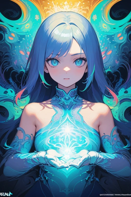 (masterpiece, best quality:1.2),(concept art、fractal art:1.5) ,(flat color:1.2),(2D:1.3),(fluorescence colour:1.5,colorful:1.2),fluorescence multicolored hair、looking at viewer,1girl,beautiful face,Gentle face,solo,upper body,floating colorful fluorescent lines,vivid color、fractal art、Symmetrical、
Mysterious