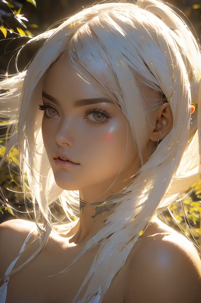 Nier Automata, hermosa mujer pechos grandes, senos enormes, pelo blanco, cabello corto, ropa ajustada minifalda, mostrando la vagina, culo hermoso(8k, Mejor calidad, obra maestra:1.2),(Mejor calidad:1.0), (ultra high resolution:1.0), acuarela, una mujer hermosa, hombro, cintas para el cabello, Por Agnes Cecile, retrato de cuerpo completo, extremely luminous bright design, colores pasteles, (tinta:1.3), Autumn lights,