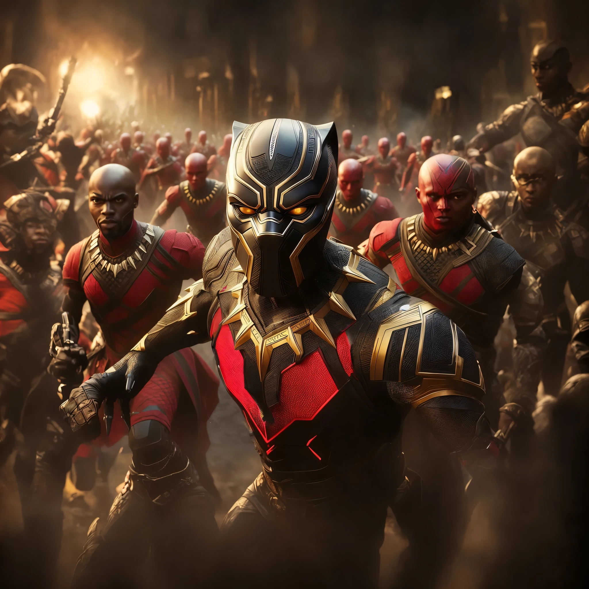 paint the selected red parts of the costume black