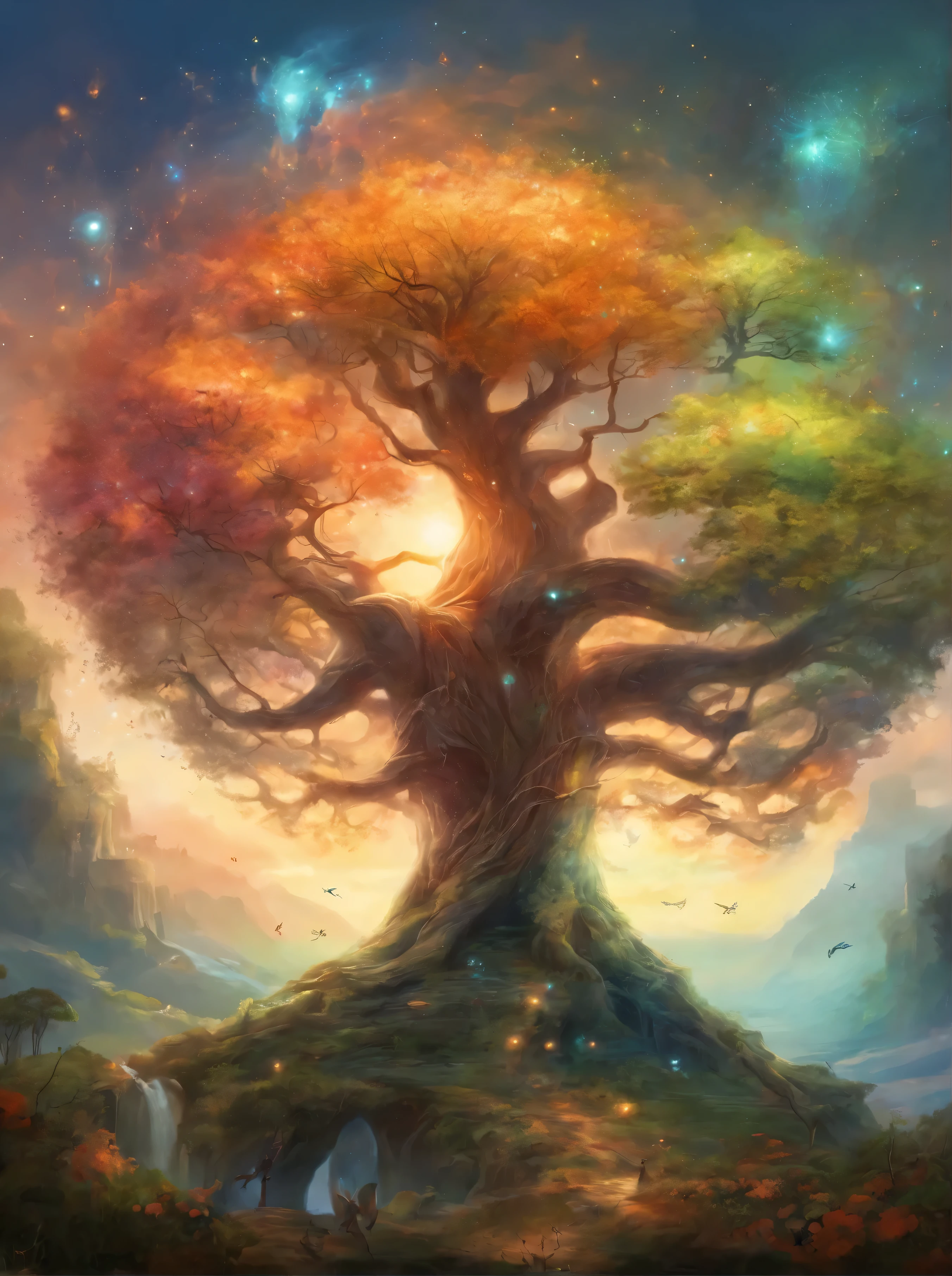 generates a tree that started everything we know. this tree is magnificent, Fruitful, a mais linda do mundo.